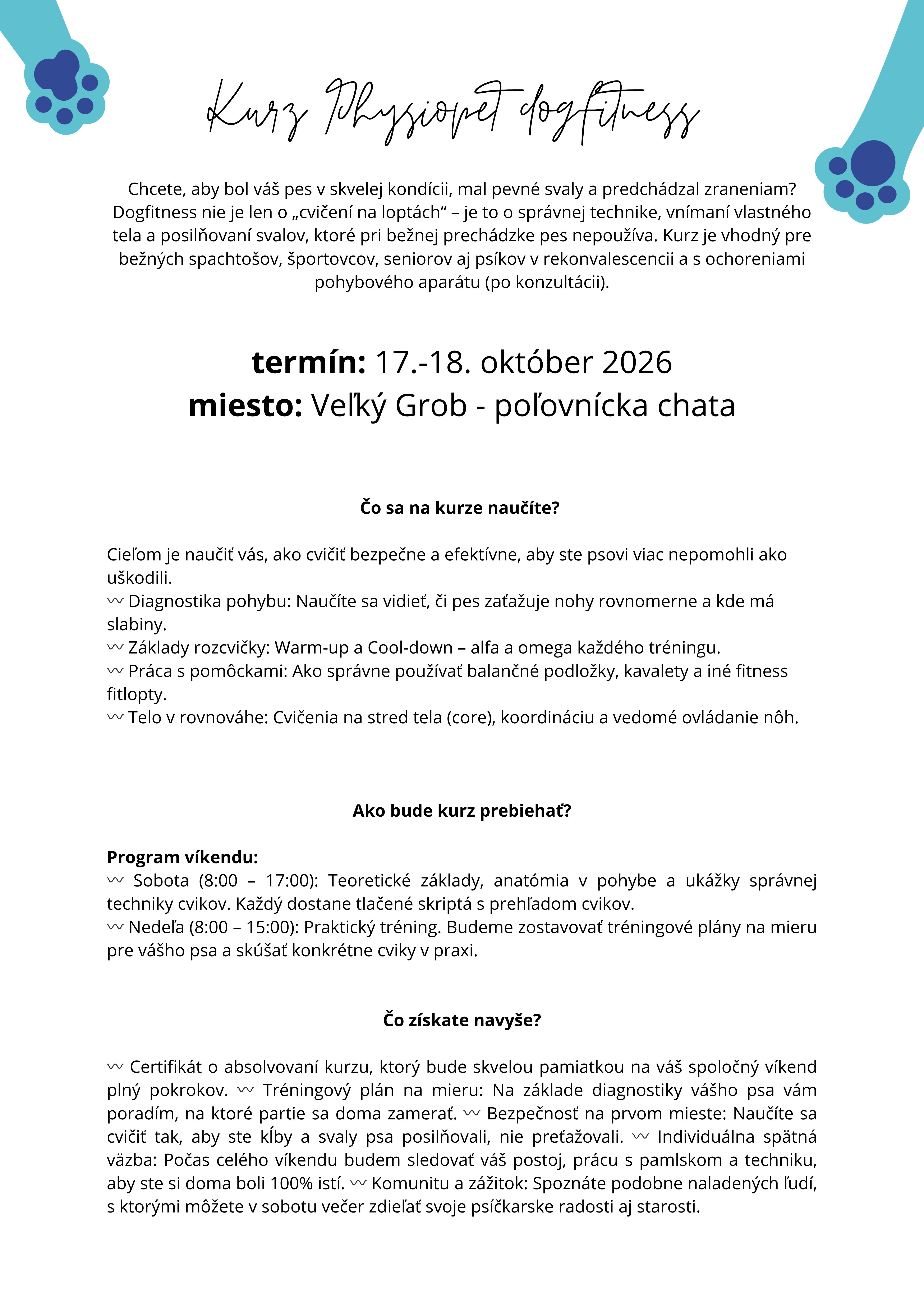 Kurz PHYSIOPET dogfitness